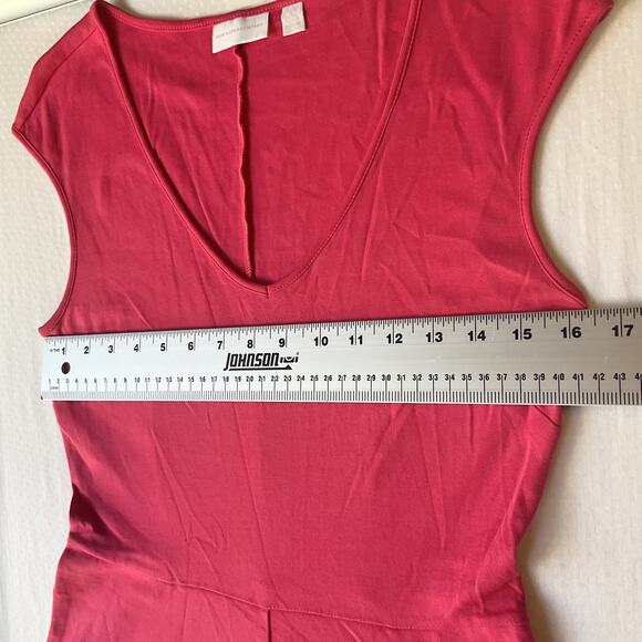 New York & Company Women Dress S Pink Fit Flare Sleeveless Knee Length Stretchy - Picture 5 of 11